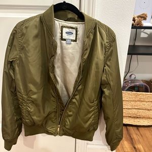 Old Navy Army Green Bomber Jacket